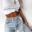 Silver Chain Belt Women Diamante Crystal Belt Full Rhinestone Shiny Waist Belt