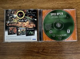 Spec Ops II Omega Squad SEGA Dreamcast Video Game 2000 NTSC USA Release Action