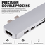 USB C Hub for MacBook Pro 2016//2017//2018-7 in 1 Adapter Multiport Reader