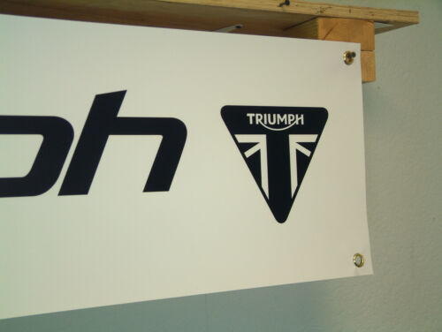 Triumph Motorcycle Banner Show Workshop Garage Display Hinkley