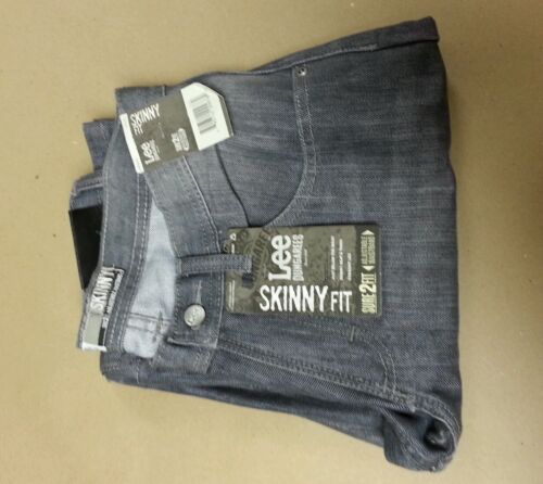 NWT Lee Boy's Gray Nickel Dungarees Skinny Fit Jeans Size 8 10 12 14 16 18 R 