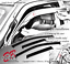 Smoke Tinted Out-Channel Vent Visor Deflector 4pcs For 1997-2001 Honda CR-V