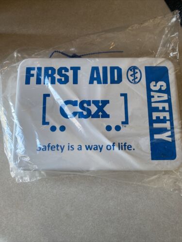 CSX Railroad First Aid Kit Train Transportation Collectable w Box SEALED NEW 