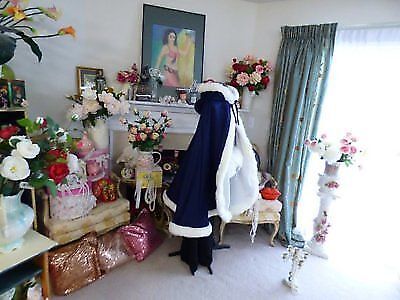 Bridal Knee length Hooded Wedding Cloak Cape Faux Fur Shawls Long Bridal Coat 