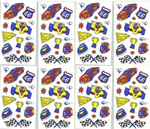 Frances Meyer RACE CAR Scrapbook Stickers SPEED Racing 8 Sheets!