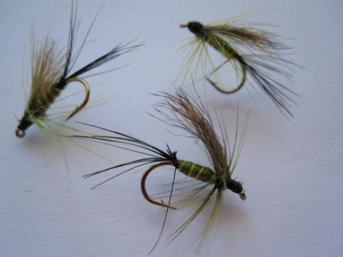1 DZ D16-6 HAIRWING WESTERN GREEN DRAKE/'S DRY FLIES SIZES AVAILABLE