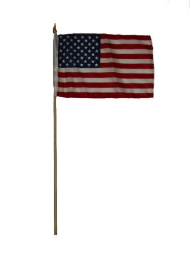 USA American Stick Flag Wood Staff 7.5x11 7.5"x11" U.S 