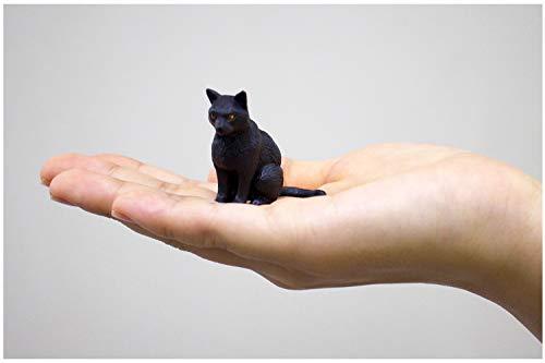 8 Colored Animal Figure WNK Platz 1//12 Japanese Cat Black Cat Sitting