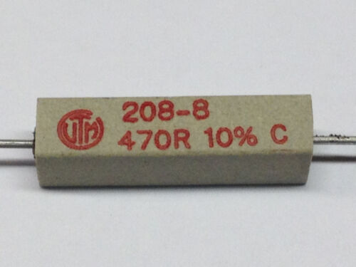 6 trozo de alta carga de alambre resistencias spoerle 470 Ω/5 W m0416 