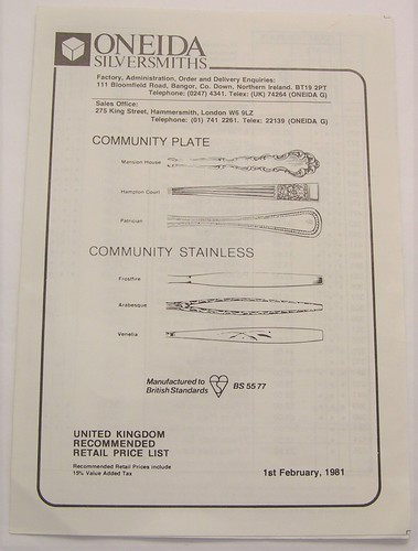 ARABESQUE Design ONEIDA COMMUNITY Stainless Steel Cutlery Dessert Fork 7⅜/"
