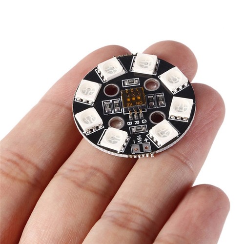 RGB LED Kreis Platte 7 Farben x 8 16V für FPV RC Quadcopter Drone GE