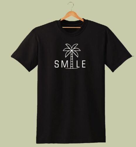 SMILE PRINTED T SHIRT WOMENS HOLIDAY HIPSTER SWAG FUNNY STYLISH GEEK LADIES TEE