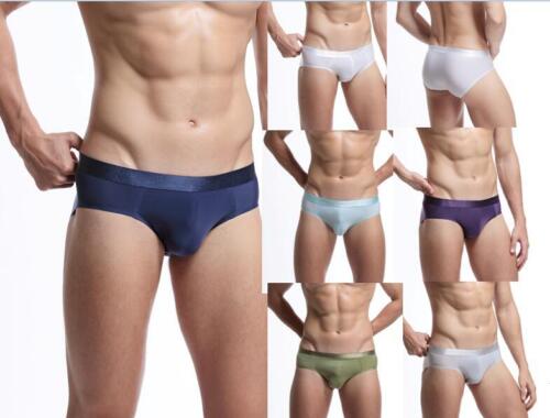 Men/'s cozy Bikini Pouch silky Briefs Size M//L//XL Seamless Underwear #607