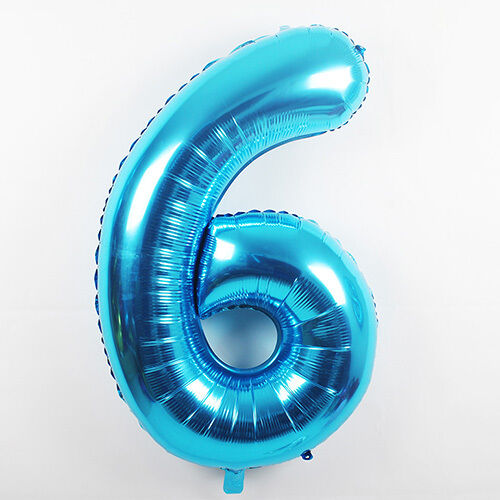 Géant 65th fête d/'anniversaire 40/" Feuille Ballon Hélium Air Décoration 65 ans bleu