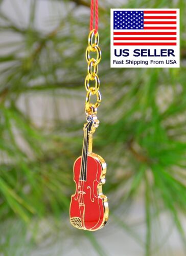 Red Violin or Viola Keychain music Gift