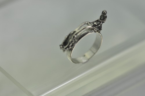 Sterling silver 925 Alaska Sled Snow Dog Ring Jewelry Alaskan Malamute Husky New