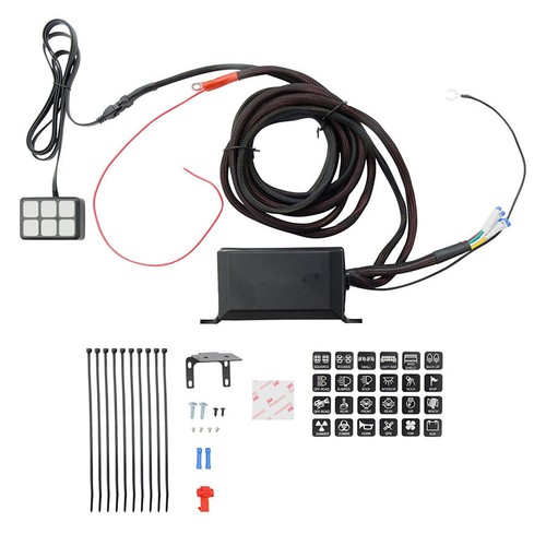 wiring harness for vehicle with 12V DC power 6 Switch Panel relay control box