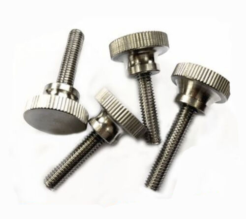 M6 M5 M4 304 SS Hand-twisted Screws High-head Knurled Step Adjust Thumb Bolt