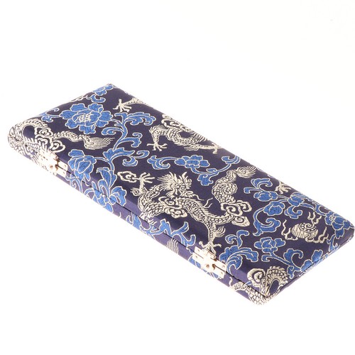 Massivholz Fagott Etui mit innenliegendem Flanell für 10 fach Reeds