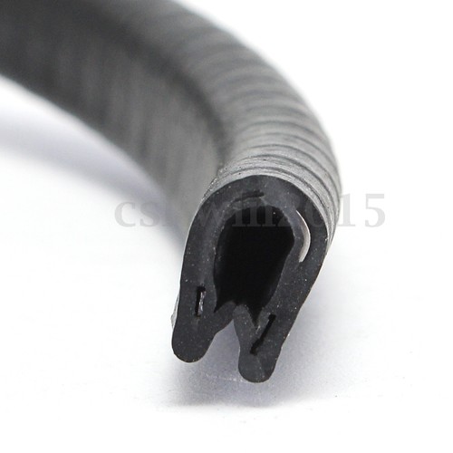 13FT(4M)Black Car Auto Edge Protector U-shaped Rubber Seal Trim Molding Strip