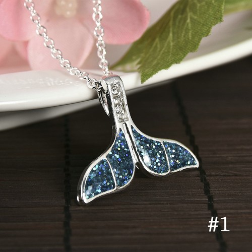 1Pc Silver Filled Blue Opal Sea Turtle Cutout Pendant Women Beauty Necklace
