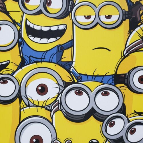 Despicable me Minions Yellow Blue 3D Wallpaper rolls Kids Room Wallcoverings 