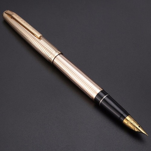 1x Vintage Wing Sung 235 Gold Füllfederhalter Fine Nib 0,5 mm Schreibfeder 119mm