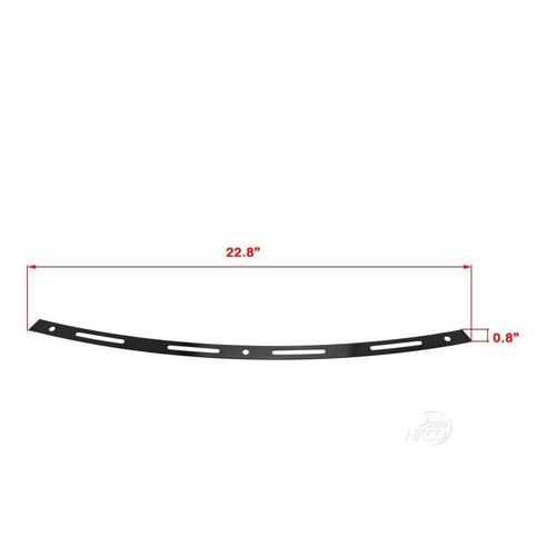US Black 4-Slot Windshield Trim for Harley Electra Glide Ultra Classic FLHTCU