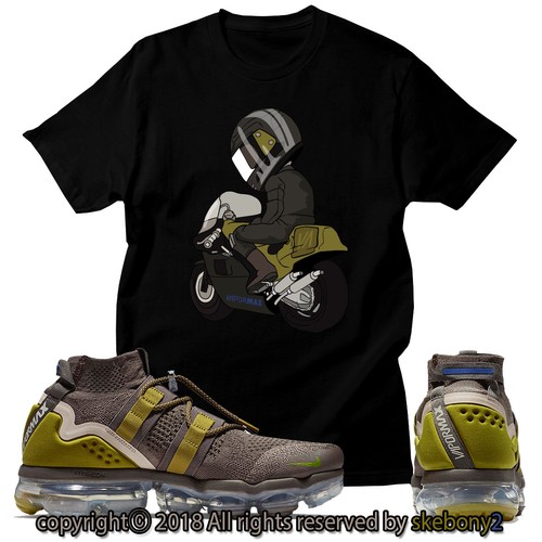 NEW CUSTOM T SHIRT matching Nike Air VaporMax Utility Ridgerock AVPU 1-2-2