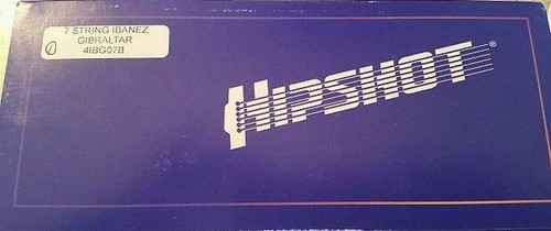 Hipshot Ibanez Gibraltar I II Ersatz Brücke~7 Saiten~ Rh LH ~Schwarz~ Brandneu