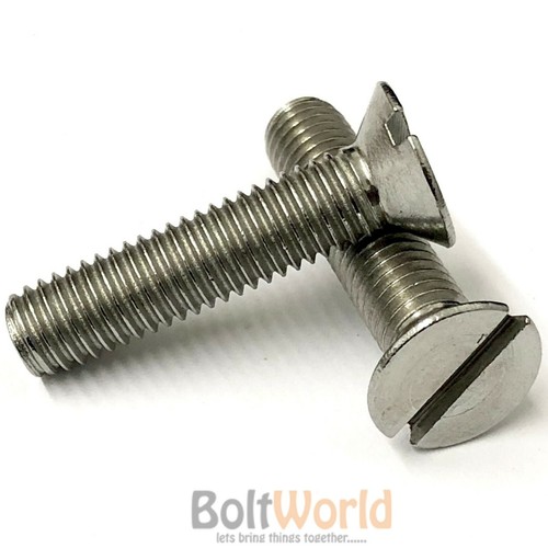 M1.6 A2 STAINLESS MACHINE SCREWS CSK COUNTERSUNK FLAT HEAD SLOTTED SCREW BOLTS