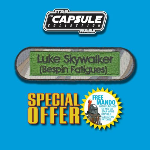 Bespin Capsule patch FREE MANDO OFFER Vintage Kenner STAR WARS Luke Skywalker 