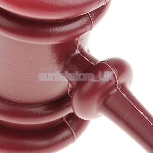 Plastic Judges Gavel Auctioneer Hammer Lawyer Fancy Dress Costume Accessory