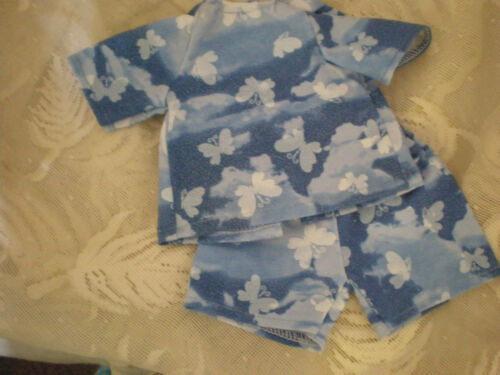 BABY ALIVE DOLL CLOTHES SHORT SET BITTY BABY  blue butterfly