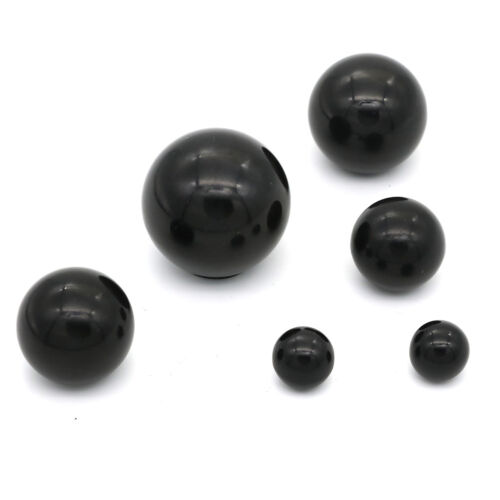 Black plastic M4//M5//M6//M8//M10//M12 thread ball shaped head clamping nuts knob 9H