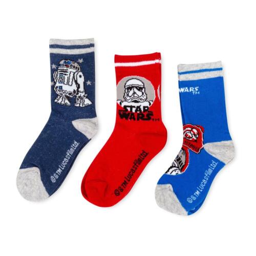 Childrens Star Wars Triple Pack Socks 