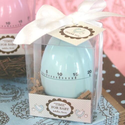 48 Time For Baby Pink Or Blue Egg Timers Baby Shower Favors