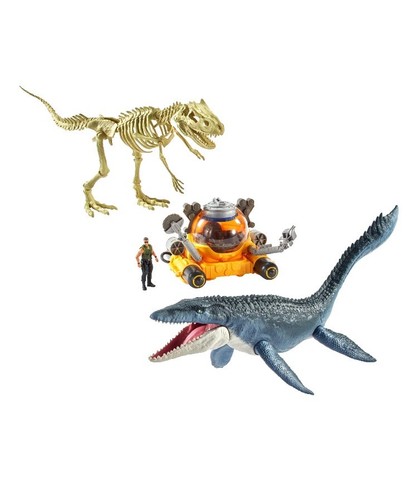 NEW Jurassic World Fallen Kingdom Quest For Indominus Rex Pack Mosasaurus Dino