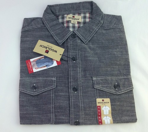 XL XXL NWT WOOLRICH ATLAS Men/'s Short sleeve Cotton Casual Shirt L M