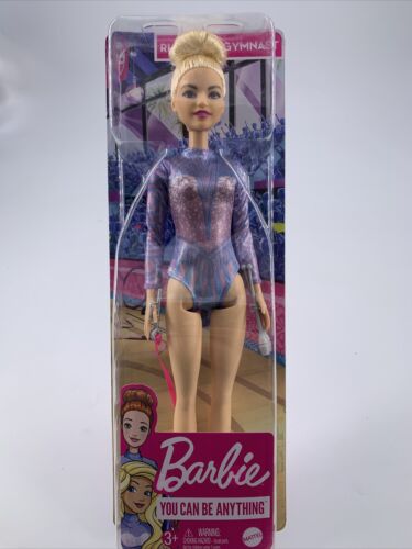 Details about  / Barbie Rhythmic Gymnast Blonde Doll 12/" W//Colorful Metallic Leotard 2 Batons