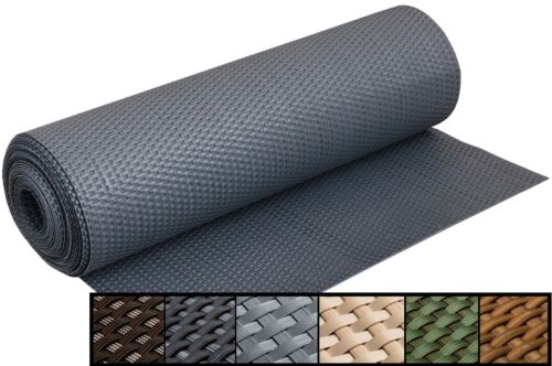 10 METER BALKONBLENDE SICHTSCHUTZMATTE PE-RATTAN WINDSCHUTZ ZAUNBLENDE 90CM HÖHE