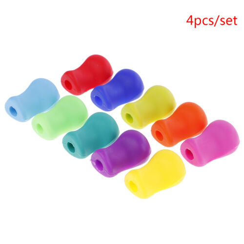 4//10pcs Pencil Grip Tool Soft Rubber Pen Topper For Kid Handwriting Aid UsefuFBB