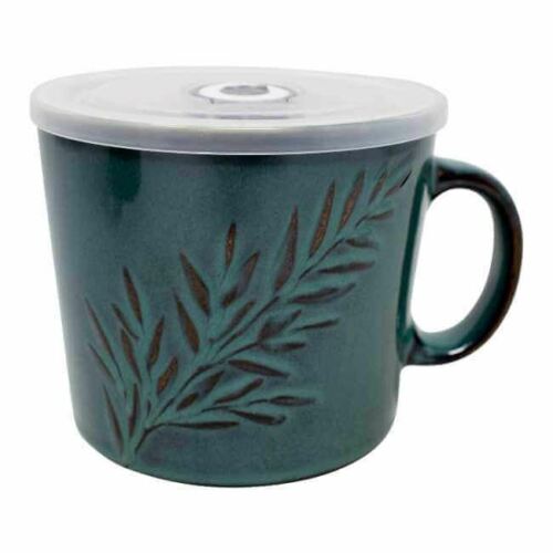 Details about  / Boston Warehouse 24-Oz Leaves Stoneware Souper Bowl Mug