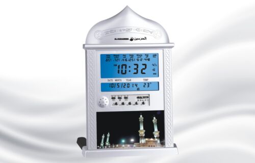 Numérique automatique Islamic Azan Alarme Mur Bureau Horloge Adhan Qibla Salah prière