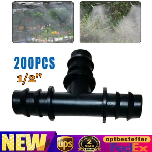 Details about   200* 1/2'' 3 Way Tee Connector Agricultural Garden Drip Irrigation Pipe Fitting 