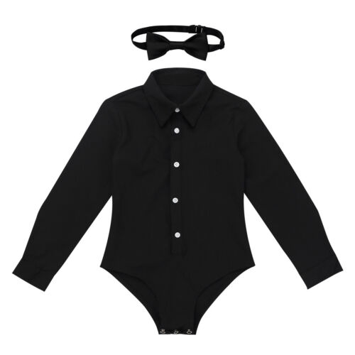 Kinder Jungen Hemdbody Bodysuit Tanz Anzug Body Hemd Langarm Smoking Strampler Mi Tiles Com