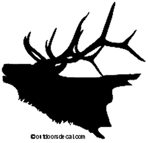 Elk Decal MD #3 Vinyl Truck Window Stickers