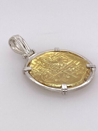 Atocha Pièce Pendentif Argent Sterling de pièces d/'or Trésor Coin Jewelry