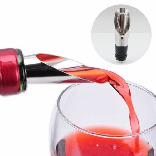 Creative Stainless Steel Simple Wine Pourer Shunts Wine Funnel Wine Corks 7055HP
