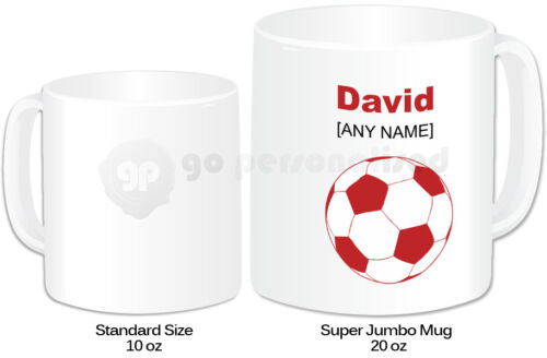 Any Name Personalised Jumbo Giant 20oz Mug Football Design 